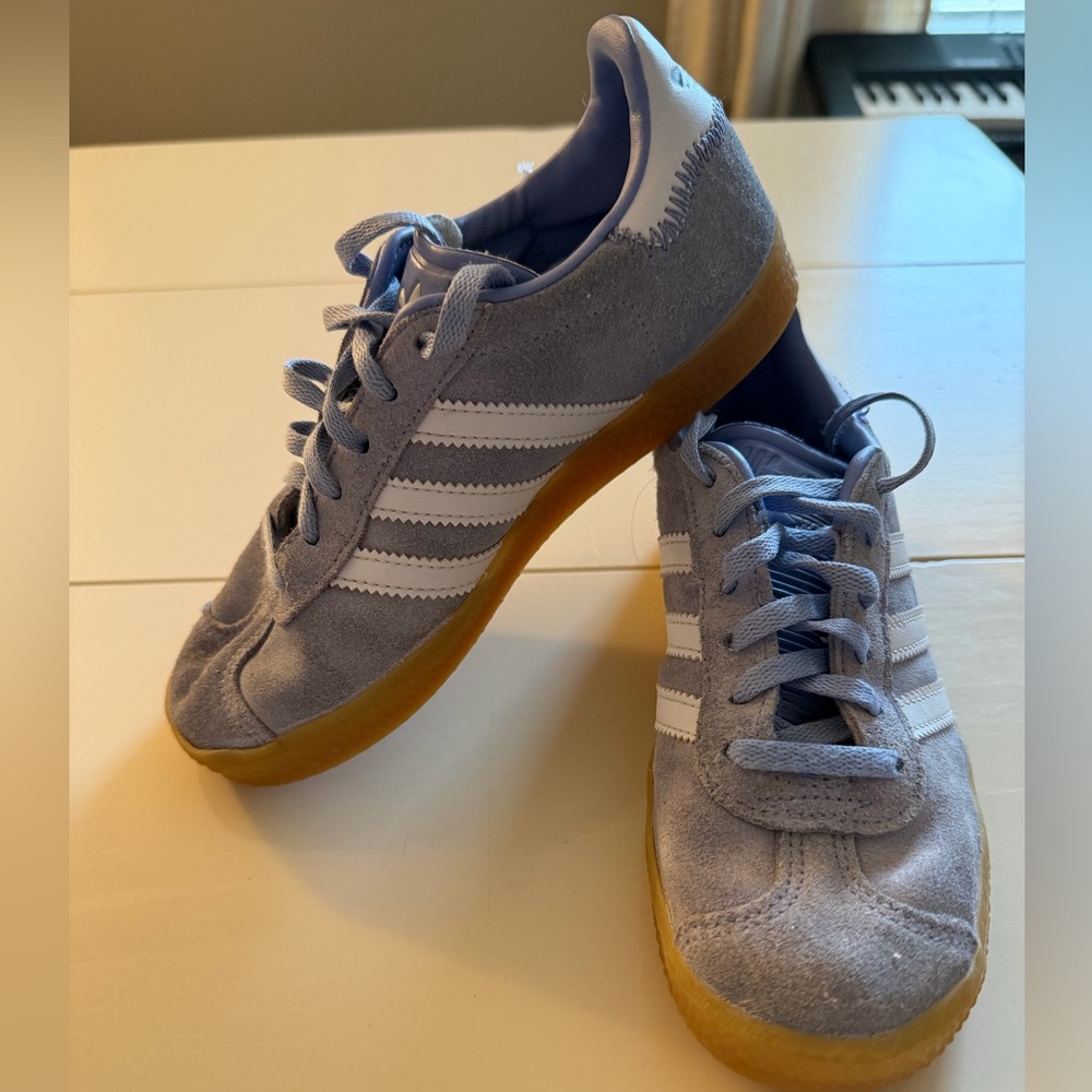 Adidas Gazelle Kids' Blue and White Sneakers